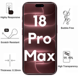 PACK 3en1 avec Coque Noir pour iPhone 18 Pro Max