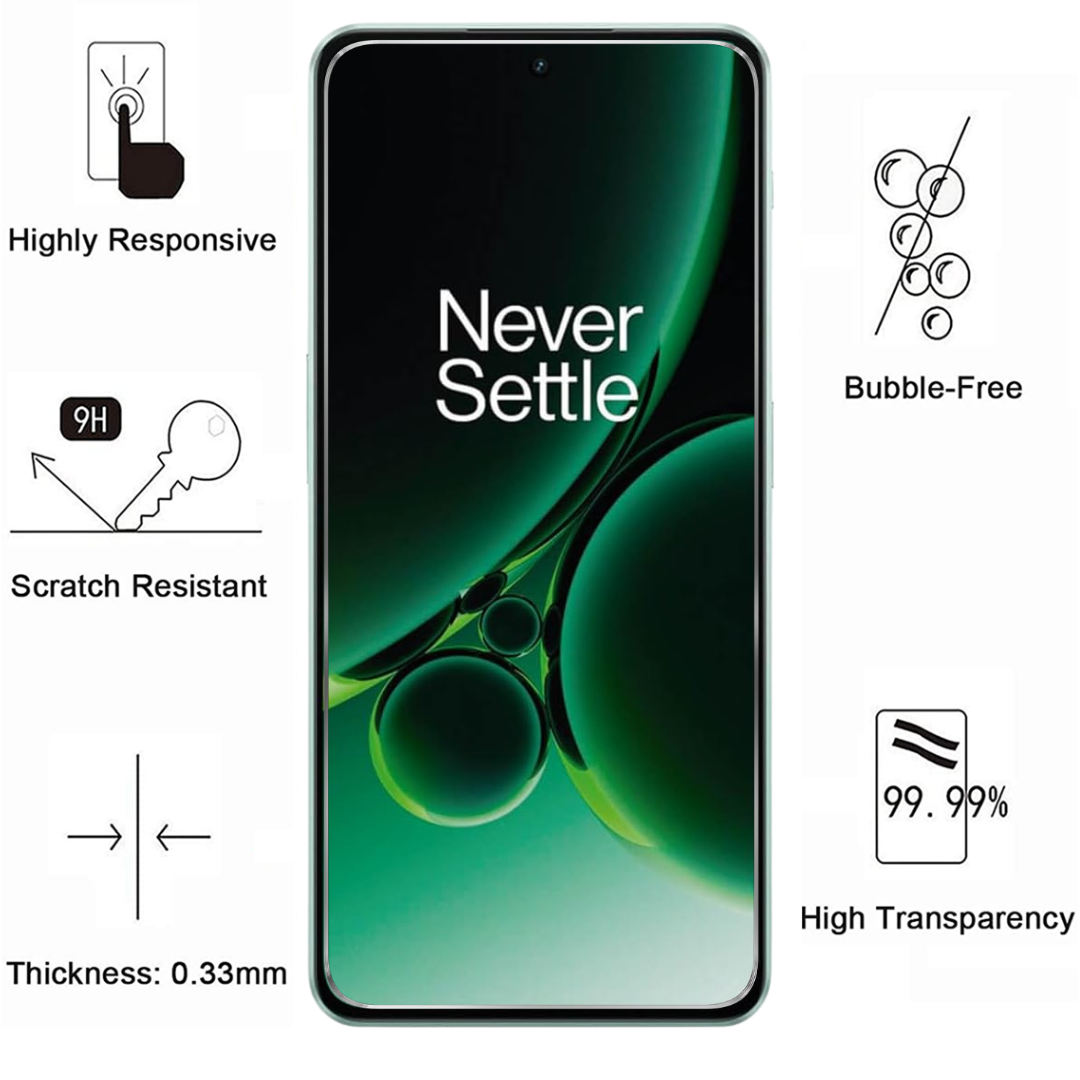 Lot De Protections écran Verre Trempé 9H Pour OnePlus Nord 2, Nord CE 5G, N10 5G, N100, 8T - Transparent