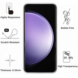 PACK 3en1 avec Coque Antichoc pour Samsung Galaxy S23 FE
