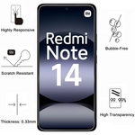 PACK 3en1 avec Coque Antichoc pour Xiaomi Redmi Note 14 4G (Global Version)