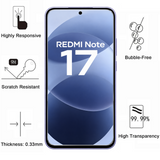 PACK 3en1 avec Coque Transparente pour Xiaomi Redmi Note 17 4G / 5G