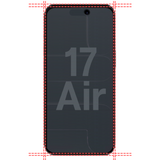Lot 2 Verres Trempé Anti Espion iPhone 17 Air