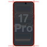 Lot 2 Verres Trempé Anti Espion iPhone 17 Pro
