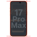 Lot 2 Verres Trempé Anti Espion iPhone 17 Pro Max