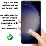 Lot 2 Verres Trempé Anti Espion Samsung S25