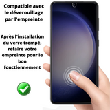 Lot 2 Verres Trempé Anti Espion Samsung S25