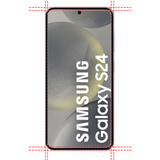 PACK 5en1 avec Coque Cercle magnétique pour Samsung Galaxy S24