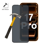 Lot 2 Verres Trempé Anti Espion iPhone 17 Pro