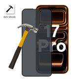 Lot 2 Verres Trempé Anti Espion iPhone 17 Pro