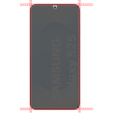 Lot 2 Verres Trempé Anti Espion Samsung S25