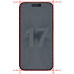 Lot 2 Verres Trempé Anti Espion iPhone 17