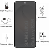 Lot 2 Verres Trempé Anti Espion Samsung S26 - Phonillico