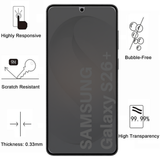 Lot 2 Verres Trempé Anti Espion Samsung S26 Plus - Phonillico