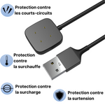 Cable USB Chargeur Fitbit Versa 3 / Versa 4 / Sense / Sense 2