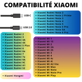 Cable usb 2.0 vers usb-c Noir Xiaomi (20cm)