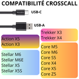 Cable usb-c noir Crosscall (1 mètre)