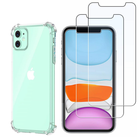 pack-iphone-11-coque-antichoc-verre-trempe | Phonillico