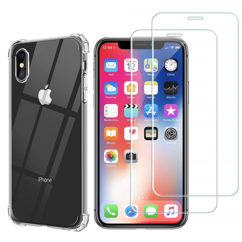 pack-iphone-xs-coque-antichoc-verre-trempe | Phonillico