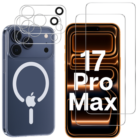 pack-iphone-17-pro-max-coque-magnetique-verre-trempe-protection-camera | Phonillico