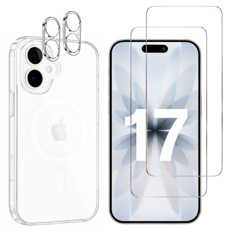 pack-iphone-17-coque-magnetique-verre-trempe-protection-camera | Phonillico