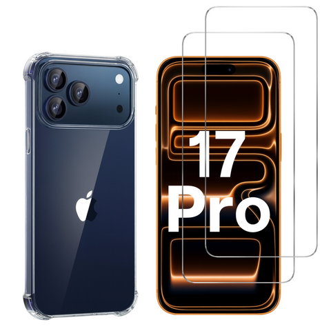 pack-iphone-17-pro-coque-hard-antichoc-verre-trempe | Phonillico