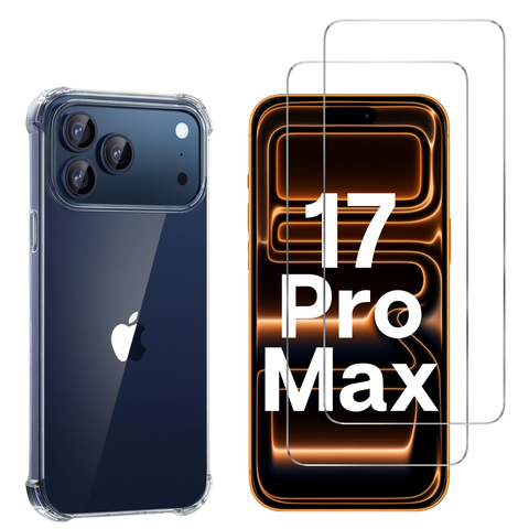 pack-iphone-17-pro-max-coque-hard-antichoc-verre-trempe | Phonillico