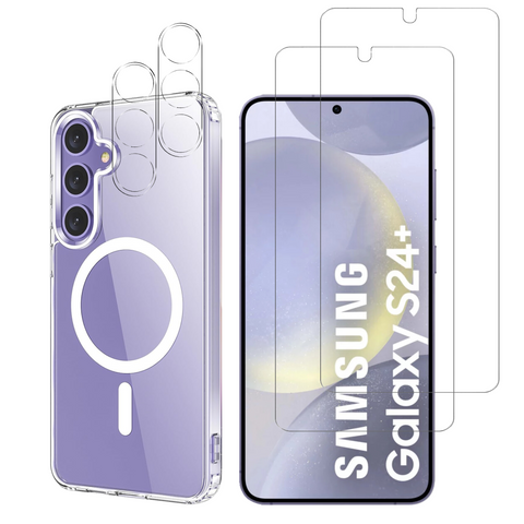 pack-samsung-galaxy-s24-plus-coque-magnetique-verre-trempe-protection-camera | Phonillico