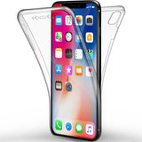 Coque intégrale silicone Apple iPhone XS - Phonillico