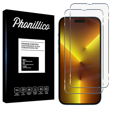 Lot 2 Verres Trempé iPhone 14 Pro Max - Phonillico