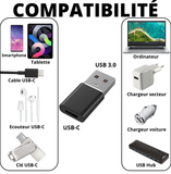 Lot 2 Adaptateur USB 3.0 vers USB-C | Phonillico
