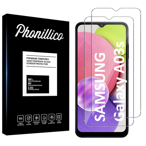 Lot 2 Verres Trempé Samsung A03S - Phonillico