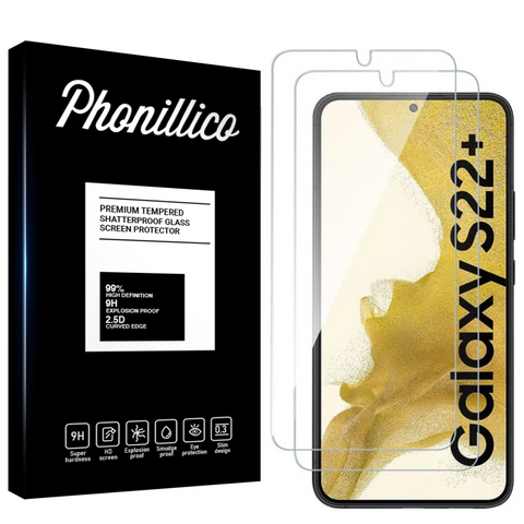 Lot 2 Verres Trempé Samsung S22 Plus 5G | Phonillico