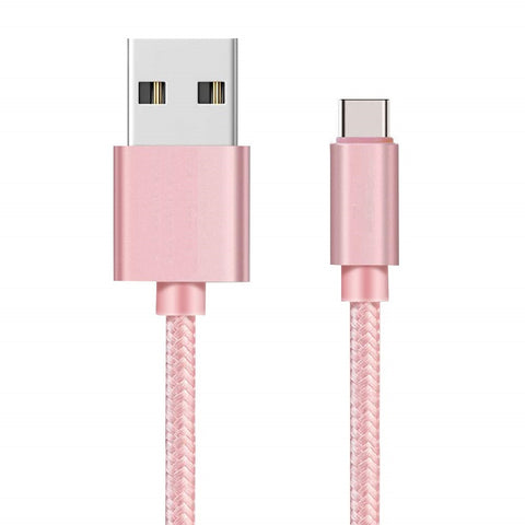 Cable Nylon Rose Type USB C Sony | Phonillico