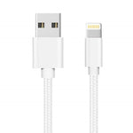 Cable Nylon Argent iPhone | Phonillico