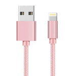 Cable Nylon Rose iPhone | Phonillico