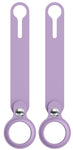 Porteclés violet airtag long