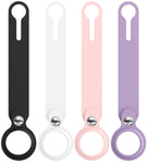 Porteclés noir blanc rose violet airtag long