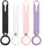 Porteclés noir blanc rose violet airtag long